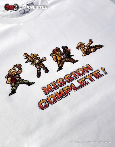 NEXTee 越南大戰MetalSlug MissionComplete 寬版短袖T恤 黑&白 NEXTee 合金彈頭MetalSlug MissionComplete 寬版短袖T恤 黑&白