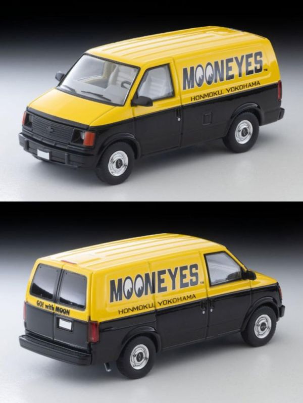 (預購) TOMYTEC 1/64 LV-N344b 雪佛蘭 Chevrolet Astro Van MOONEYES (黃/黑) 20260726 TOMYTEC 1/64 LV-N344b 雪佛蘭 Chevrolet Astro Van MOONEYES (黃/黑)