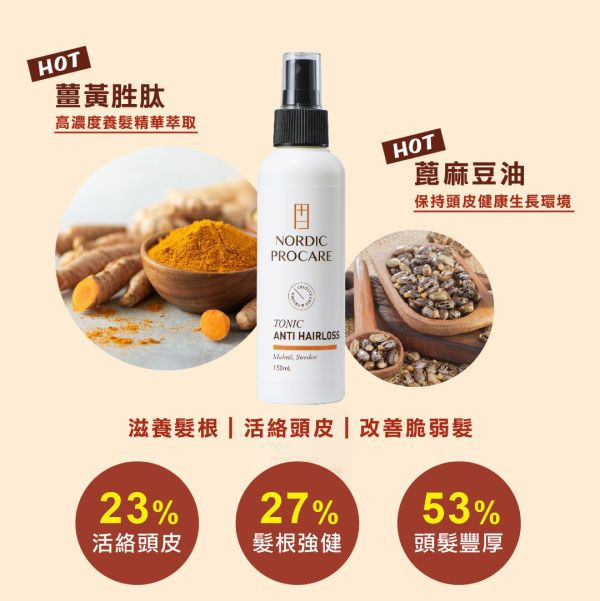 【入門熱銷養髮組】豐髮雙星30ml組合 持續90天找回健康豐盈 極濃養髪精華,薑黃根莖萃取,再現豐盈,強健髪根,抗衰老,活絡毛髪,深層養髪