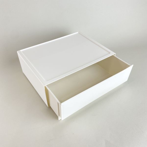 白色桌上型抽屜 