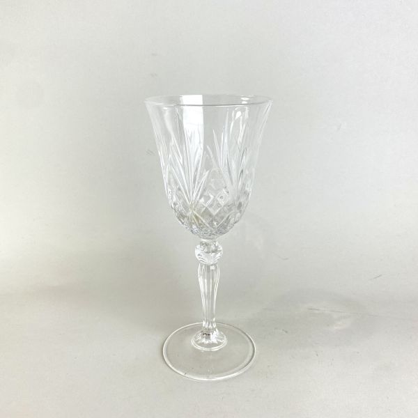 玻璃斜紋高腳杯 