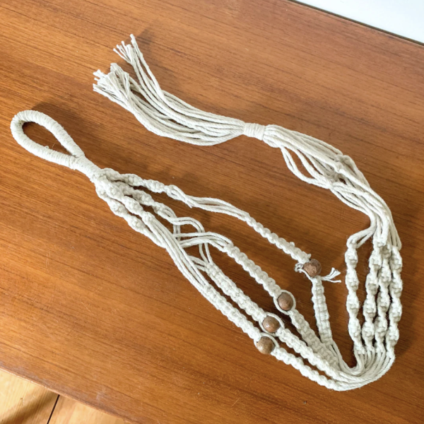 編織植物木珠吊繩 吊籃 