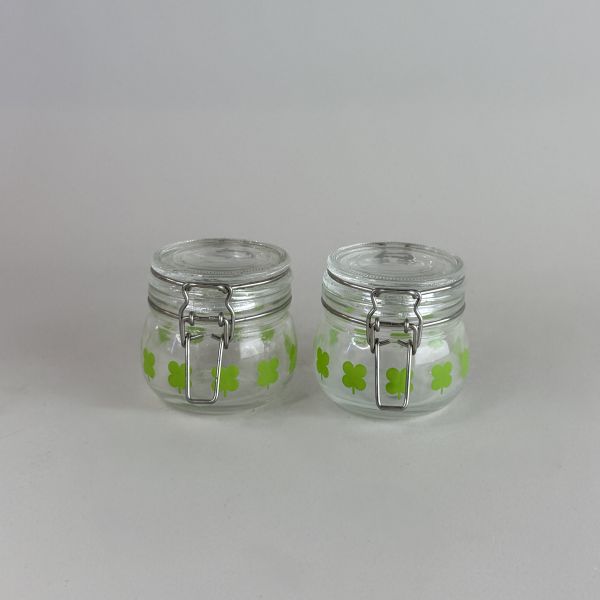 圓形玻璃小調味罐 多色 