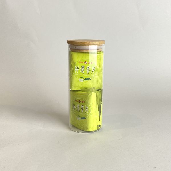木蓋玻璃收納罐 