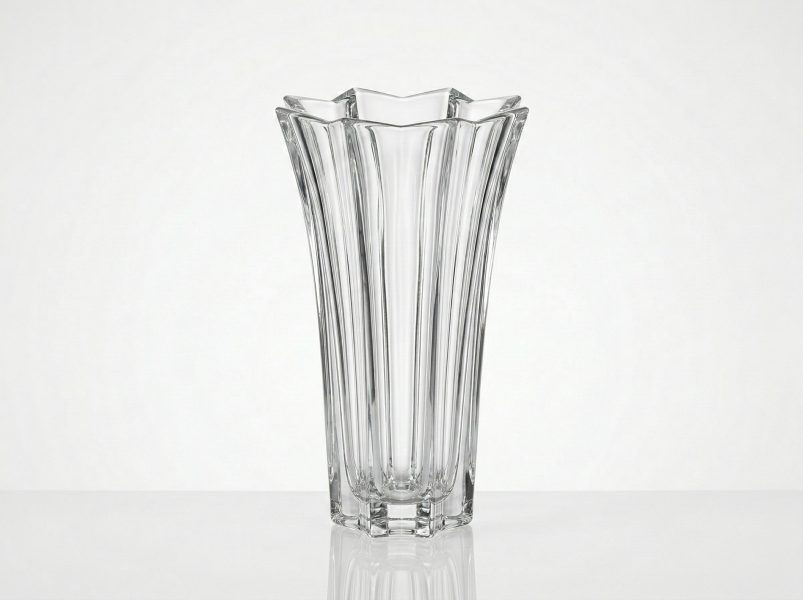 透明玻璃多邊形大花器 高 