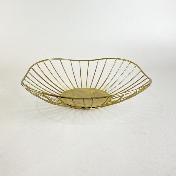 金色簍空果籃 