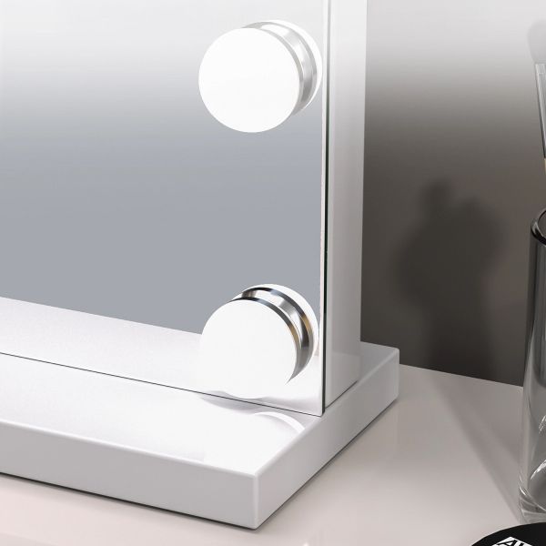 LED長方形白色化妝鏡 