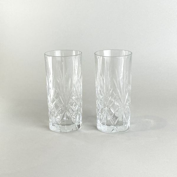 菱格紋玻璃杯 