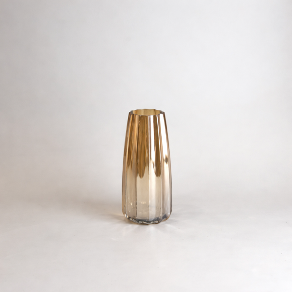 金屬色星芒狀花器 