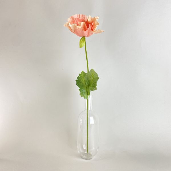 人造粉橘色大花 