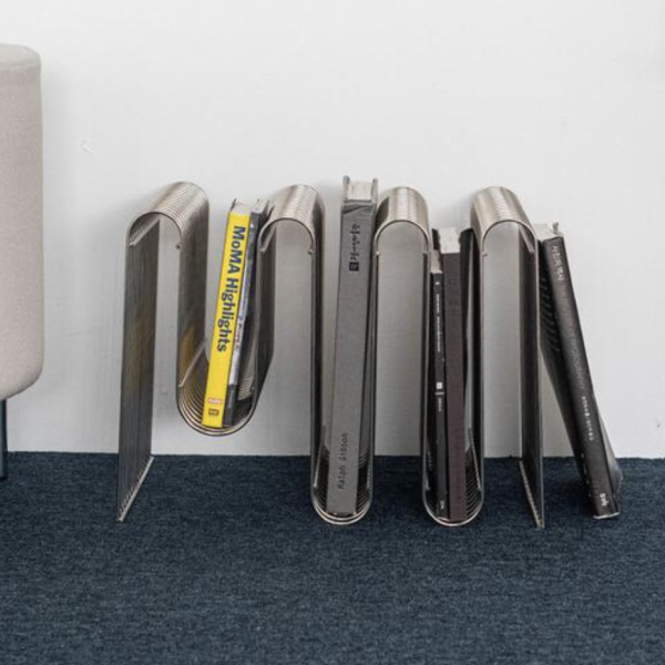 不銹鋼金屬線條雜誌架 