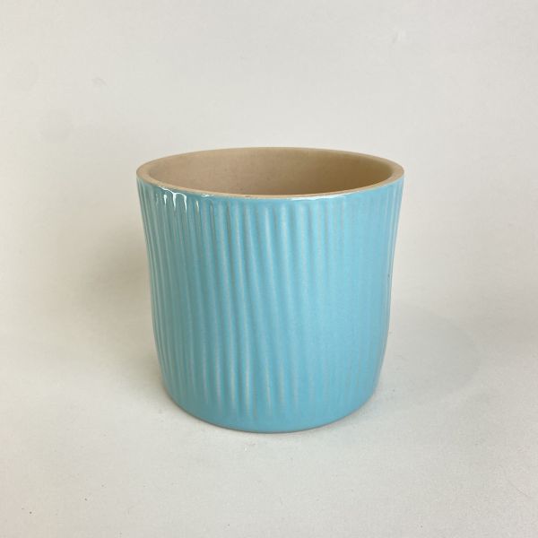 藍色陶瓷盆器 