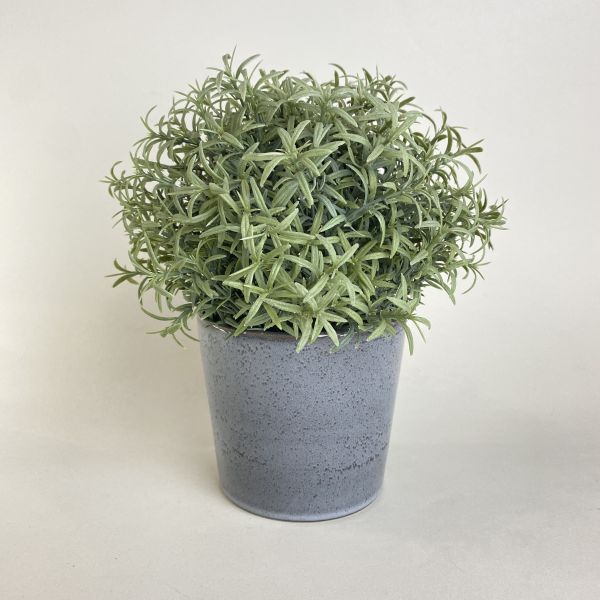藍灰色陶瓷盆器 