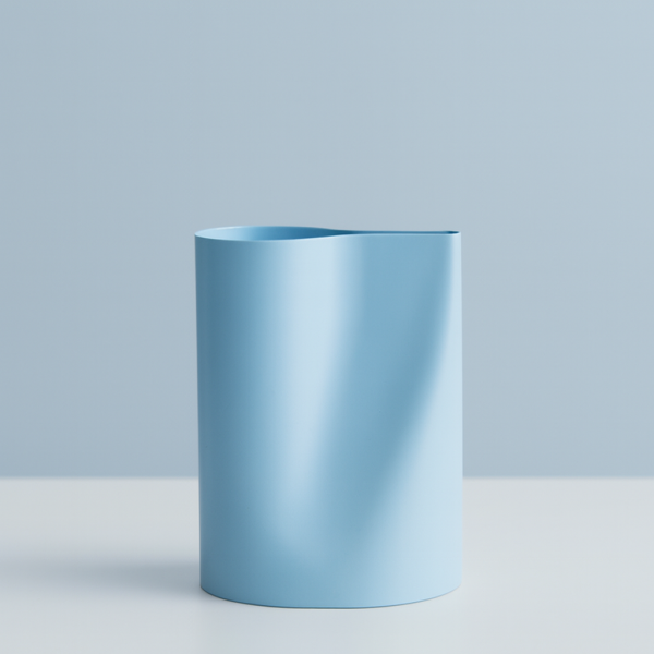 藍色弧形花器 水壺 