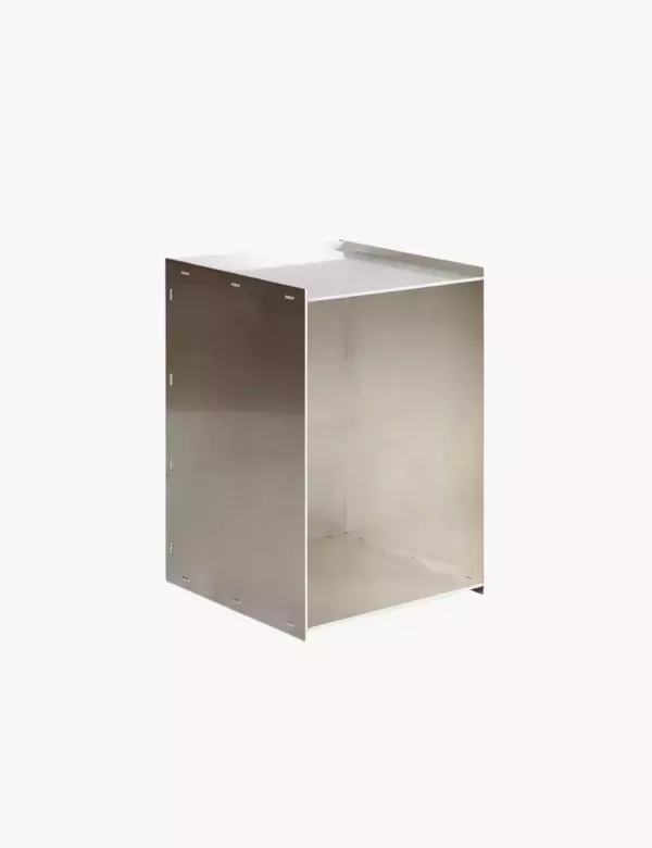 銀色金屬收納小邊櫃 | 床頭櫃 