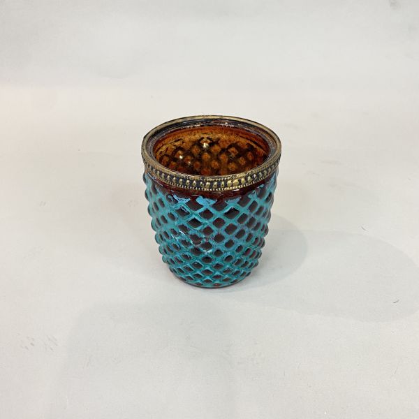 藍綠色小花器(兩款) 