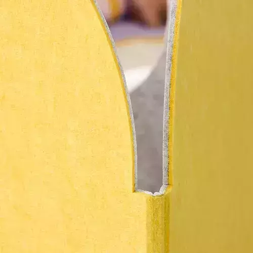 黃灰隔間矮屏風 