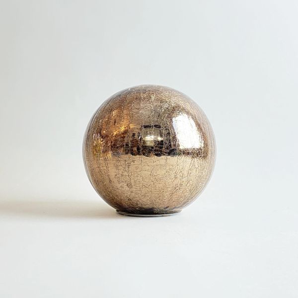 琥珀裂紋金屬圓球燈 