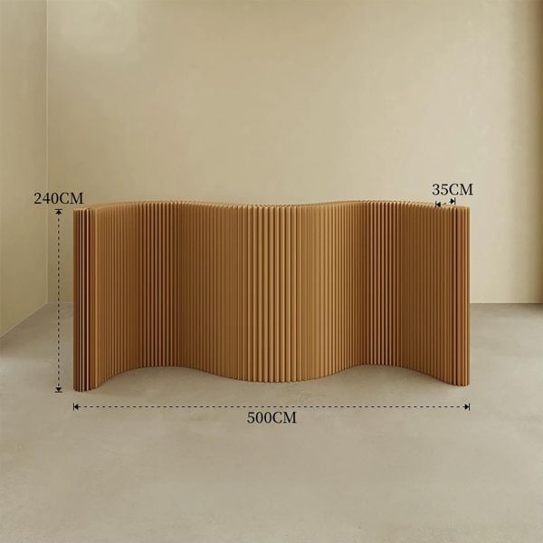 牛皮紙色 質感紙屏風 