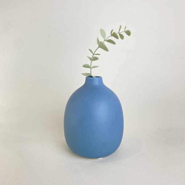 藍胖瓶花器 