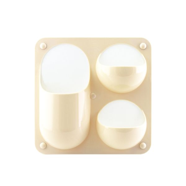 普普風磁吸式壁面收納盒 藍/米 