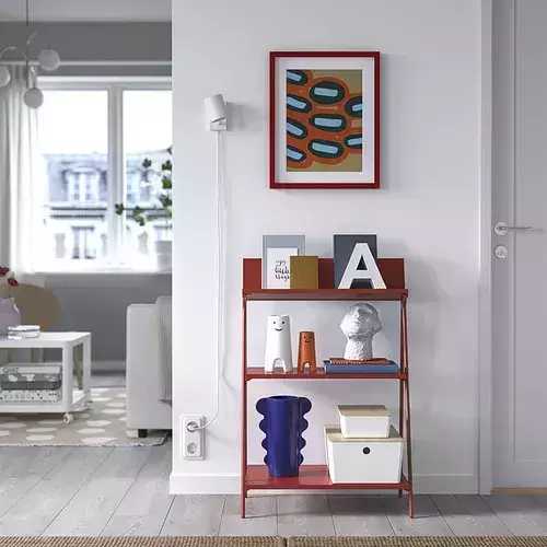 紅色三層收納層架 