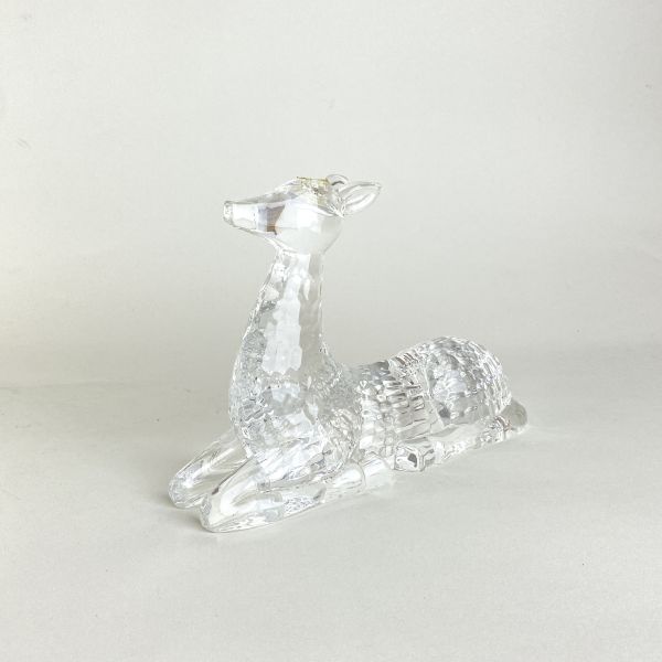 透明鹿擺飾 
