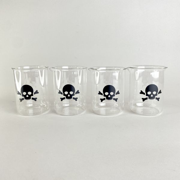 骷髏玻璃燒杯 