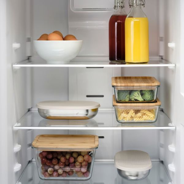 杏色橢圓不銹鋼餐盒 