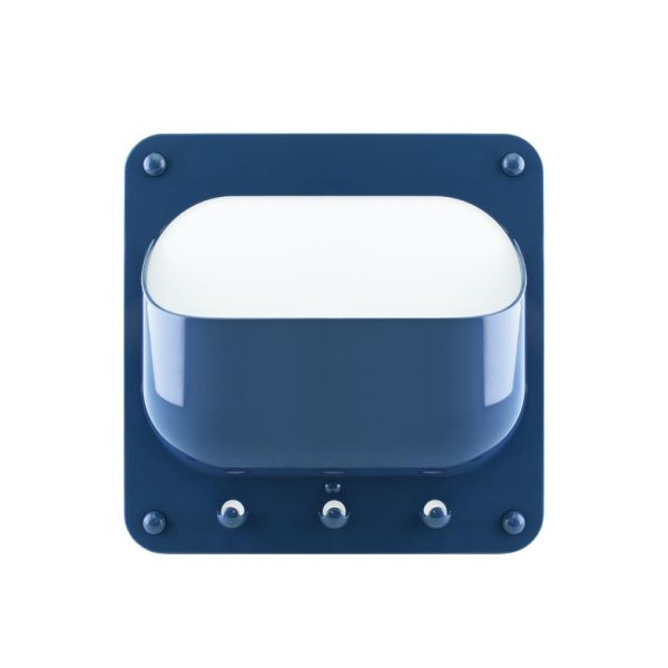 普普風磁吸式壁面收納盒 藍/米 