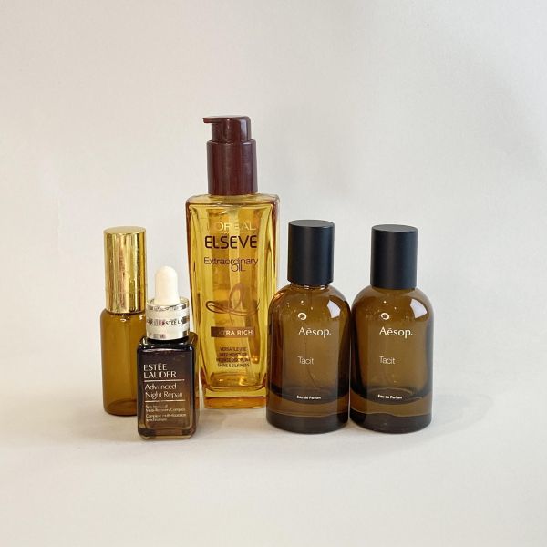 橘色系 金色系化妝品｜2款 