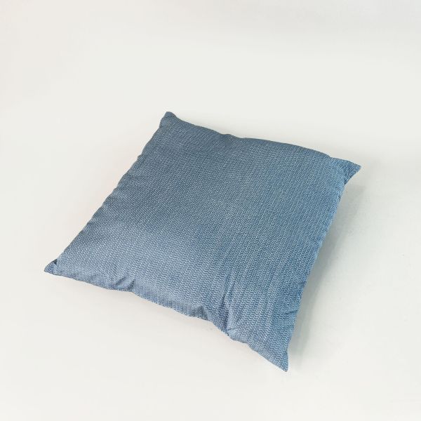 灰藍色花紋抱枕 