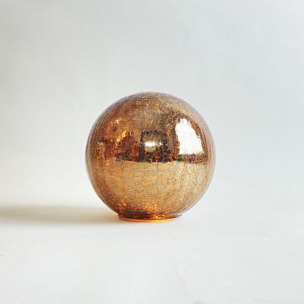 琥珀裂紋金屬圓球燈 