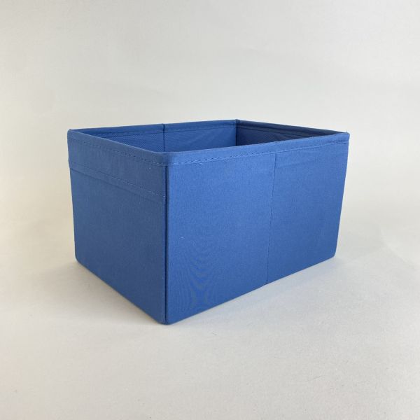藍色布收納箱 淺藍/深藍 