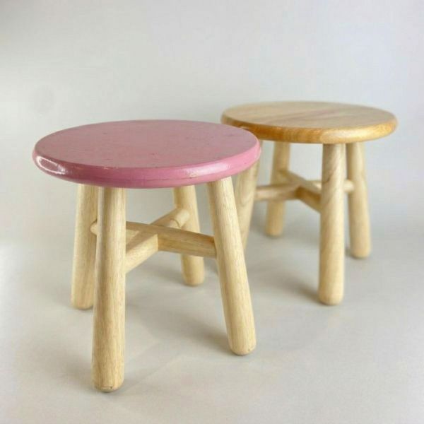 原木小矮凳 