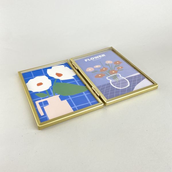 透明金框翻頁式 