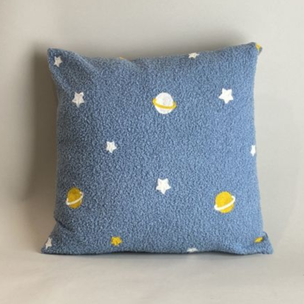 兒童宇宙藍絨抱枕 