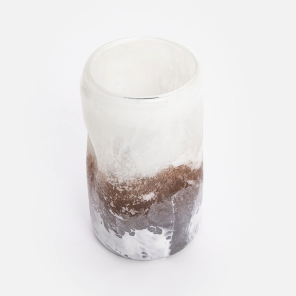 礦石霧感玻璃花器 