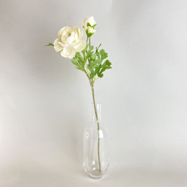 仿真植物 | 細絨白花 