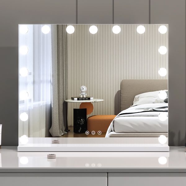 LED長方形白色化妝鏡 