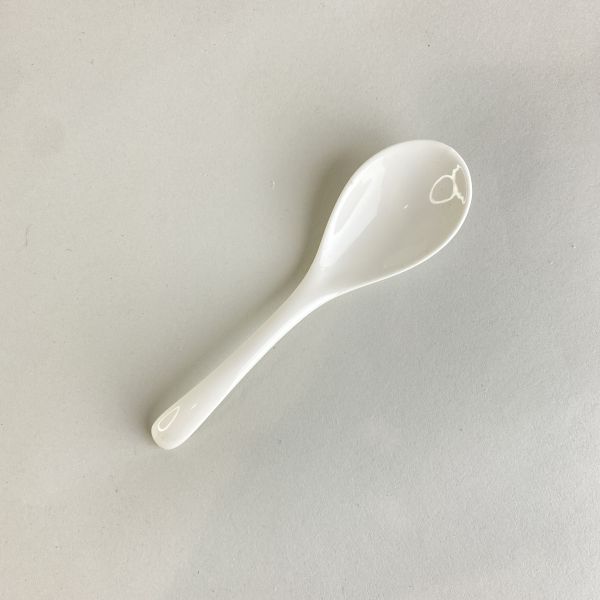 陶瓷白湯匙 