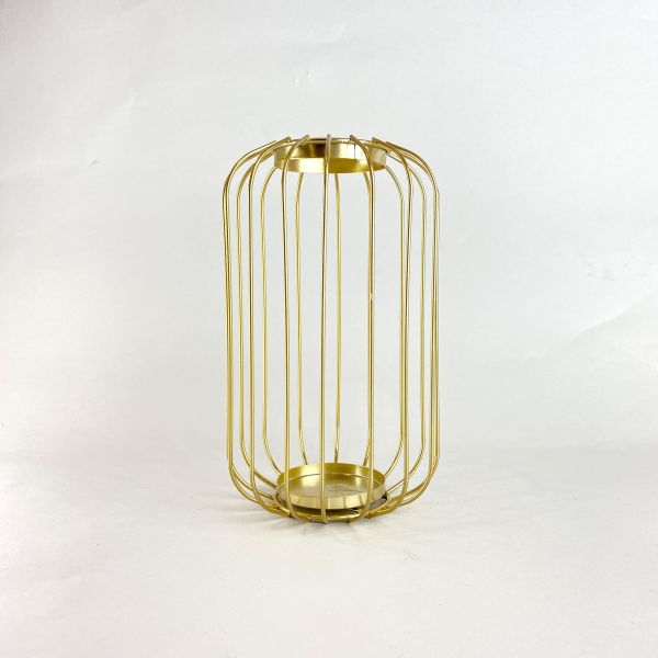 金色鳥籠燭台 