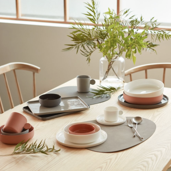 霧面白瓷咖啡杯盤組 