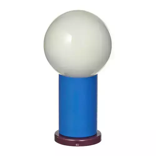 現代簡約藍色球型LED桌燈 