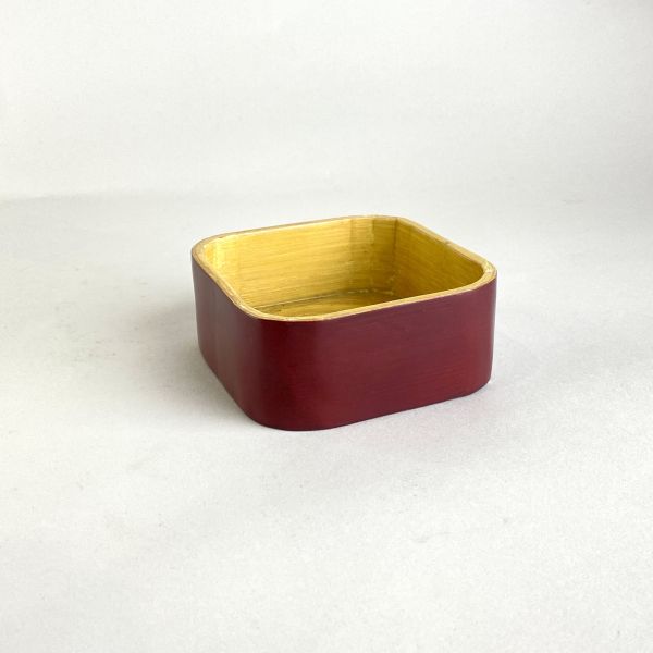 酒紅竹製木盒 