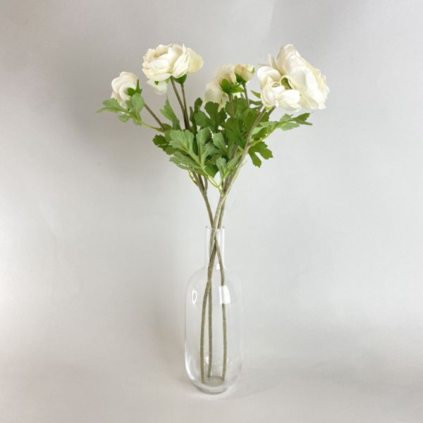 仿真植物 | 細絨白花 