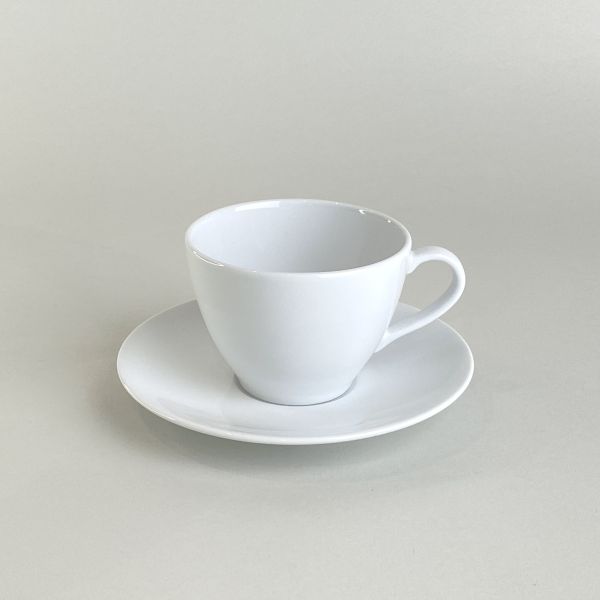 白色錐形瓷杯組 