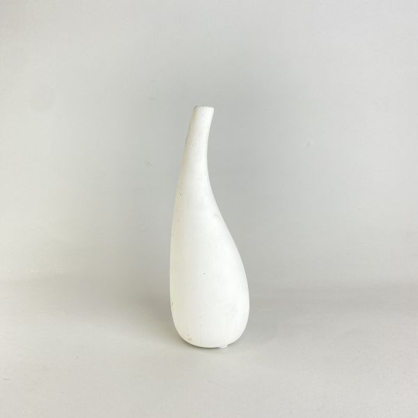 白色細脖子花器 