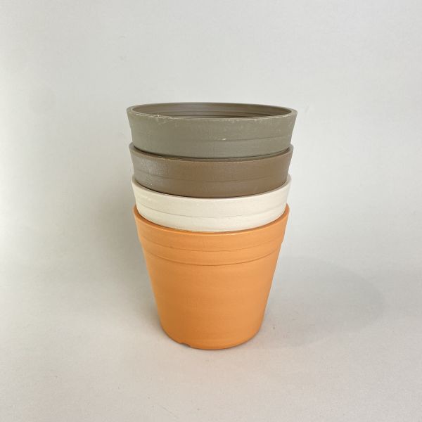 米/咖/棕/橘塑膠盆器 