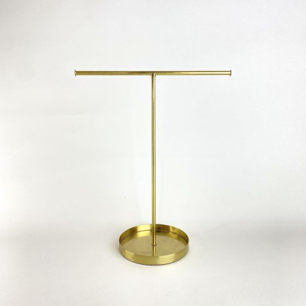 金色T字飾品架 